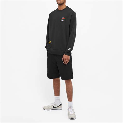 Nike Multi Swoosh Crew Sweat Black End Us