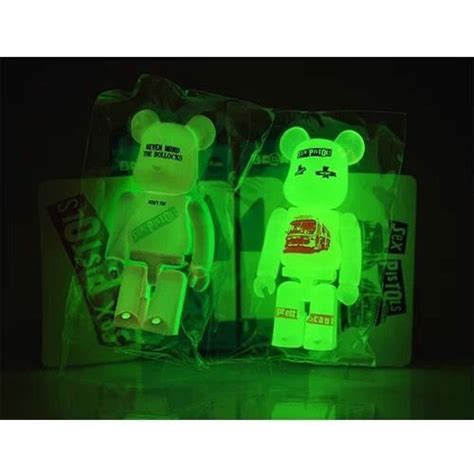 Medicom Bearbrick Series 29 Secret Sex Pistols Set Of 2 Glow In Dark