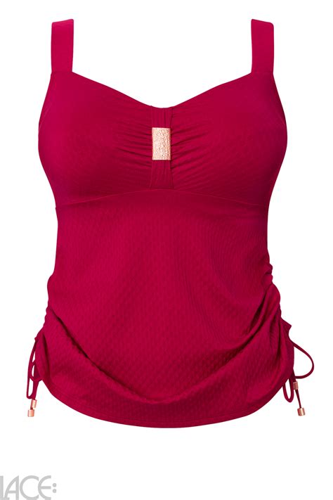 Ulla St Tropez Tankini Top G K Cup RASPBERRY Lace Lingerie Nl