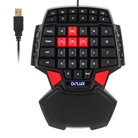 Delux T9 Wired Gaming Keyboard Black