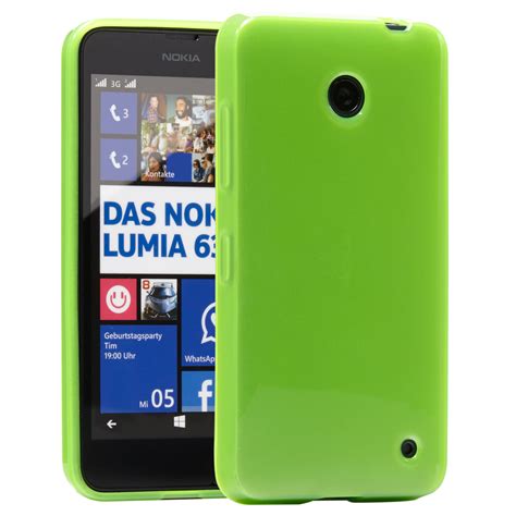 Microsoft Nokia Lumia Hülle Case Schutz Etui Back Cover Grün Glow eBay