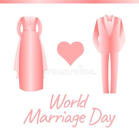 World Marriage Day Vector Illustration Stock Vector Illustration Of