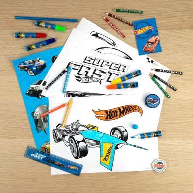 Hot Wheels wieża biurowa zestaw przyborów szkolnych szt smyk