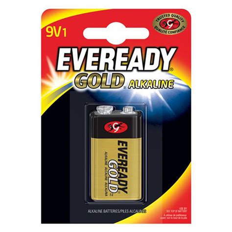 Eveready 9v Alkaline Gold 1 Pack Premier Batteries