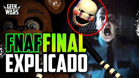 LO QUE NO ENTENDISTE DEL FINAL DE FNAF MOVIE Five Nights At