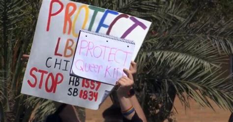 Students Across Florida Protest Don T Say Gay Bill Cbs News
