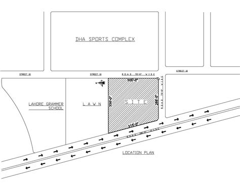 Key plan location layout of school - Cadbull