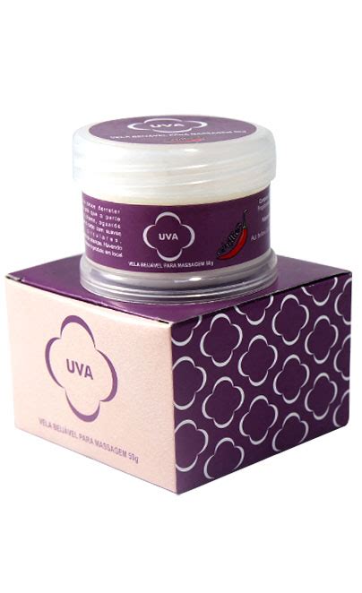 Vela Beijável Hot Uva Sexy Home