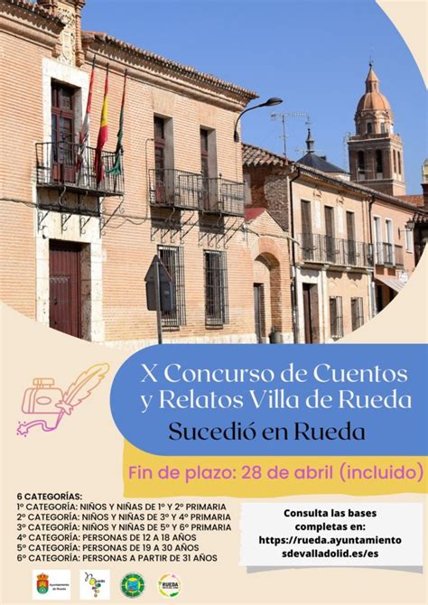 Rueda X Concurso De Cuentos Y Relatos Villa De Rueda Mancomunidad