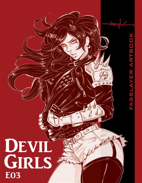 Artbook Devil Girls E Cover By Fasslayer Hentai Foundry