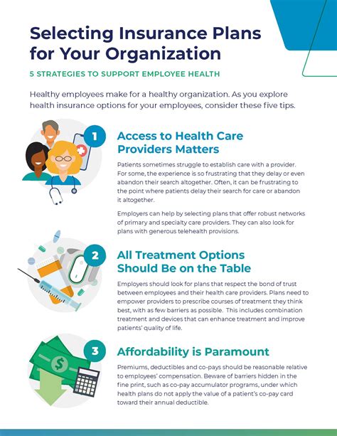 Selecting Insurance Plans for Your Organization: 5 Strategies to Support Employee Health