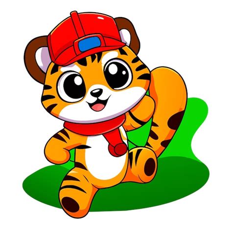 Adorable Vector De Tigre Para Proyectos De Animaci N Vector Premium