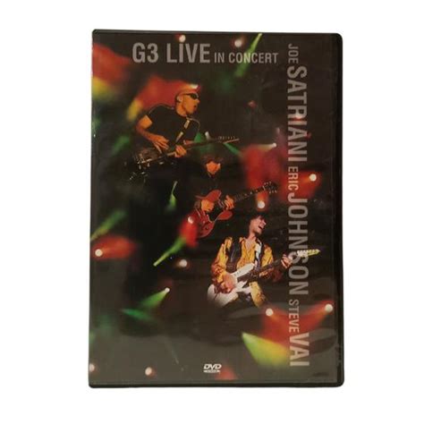 Dvd G3 Live In Concert Joe Satriani Eric Johnson Steve Vai Sony