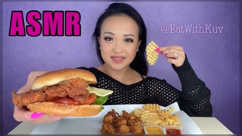 ASMR Chick-fil-A ~ Mukbang - YouTube