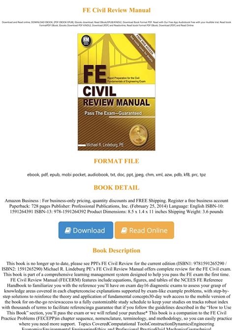 Fe Civil Review Manual Ppi 2