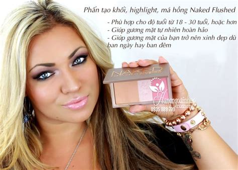 Phấn tạo khối highlight má hồng Naked Flushed chính hãng Mỹ