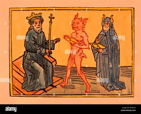 A Demon Handing The Lists Of 72 Demons To Solomon From Which List The