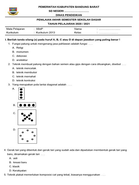 Master Soal Pas Sbdp Kelas 6 Pdf