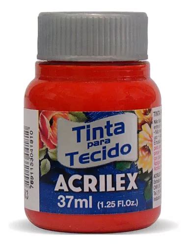 Acrilex 10358 Pintura Para Tela Mate 37 Ml Rojo Tomate MercadoLibre