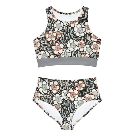 Sporty Bikini Set Bikini Deportivo Ideal Poco Busto Aplana El Etsy