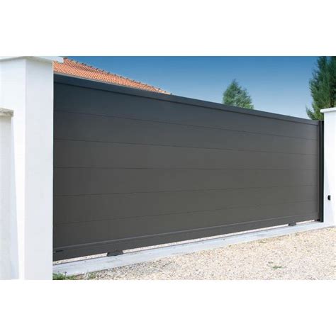 Portail En Aluminium Sur Mesure Comtemporain Elite Fermetures