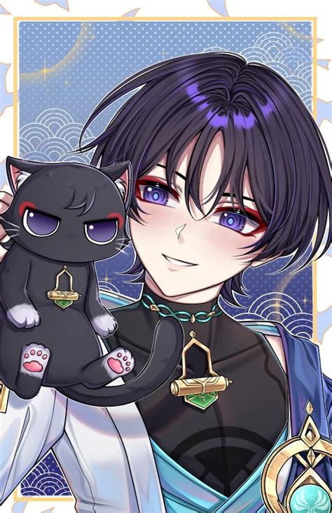 Genshin Impact Wanderer Art Anime Character Drawing Gay Harry Potter