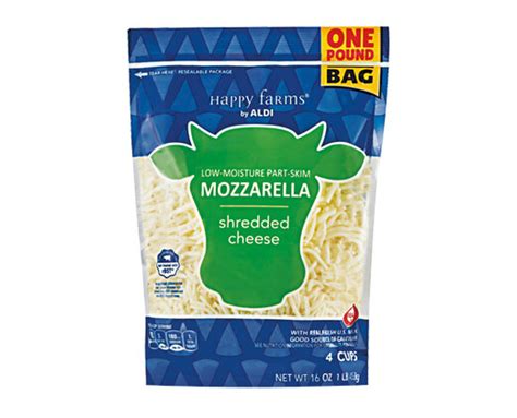 Shredded Mozzarella Cheese Happy Farms ALDI US