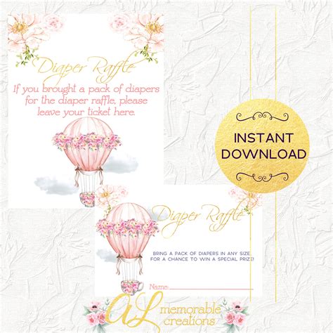 Pink Hot Air Balloon Baby Shower Invitation Up Up And Away Etsy