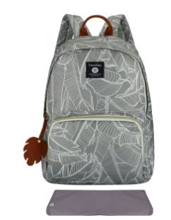 Totes Babe Selva Diaper Backpack Botanical Sage Network Computer Wireless