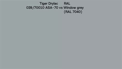 Tiger Drylac Asa Vs Ral Window Grey Ral Side By