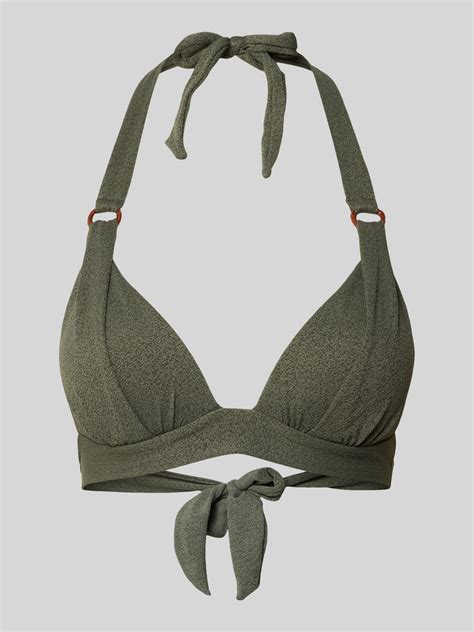 Banana Moon Bikini Oberteil Mit Label Detail Modell MAHO Khaki