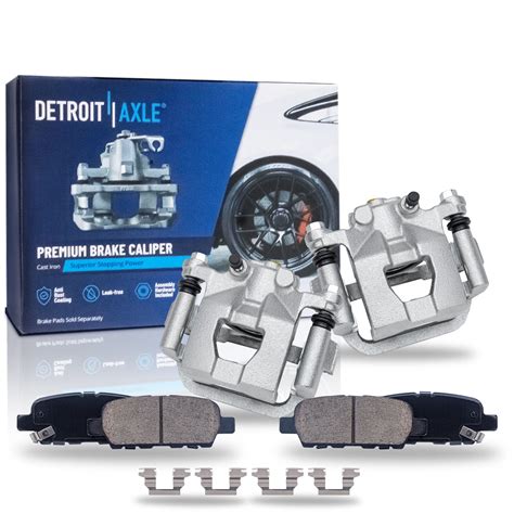 Detroit Axle Rear Brake Calipers W Brackets Brakes Brake Pads