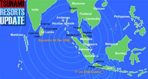 Map Indian Ocean Tsunami 2004