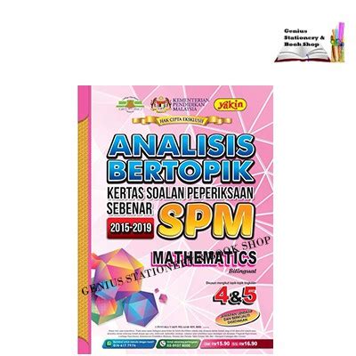 Analisis Bertopik Kertas Soalan Peperiksaan Sebenar Spm Mathematics