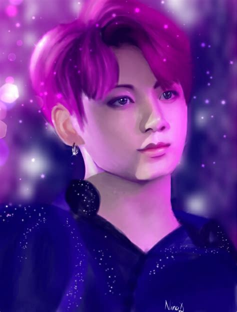 Cherry Jungkook (BTS) Fanart Nina5 - Illustrations ART street