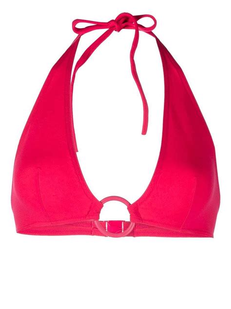 ERES Leandra Triangle Bikini Top Pink Editorialist