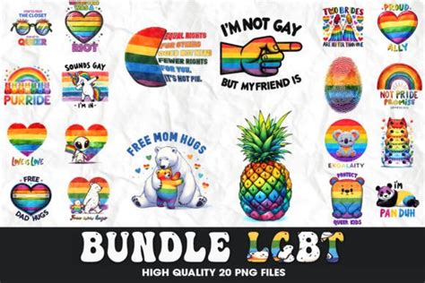 LGBT Sublimation Designs Bundle Gay Graphic By Kanweat Creative Fabrica