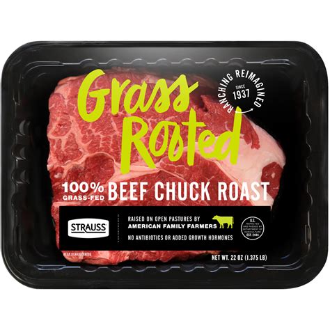 Grass Fed Beef Chuck Roast Strauss Brands