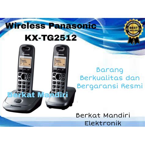 Jual Panasonic KX-TG2512 Telepon Wireless Panasonic KX-TG 2512 ...