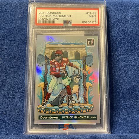 Patrick Mahomes II 2021 Donruss DT 25 Downtown SSP Price Guide