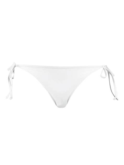 PUMA Swim Side Tie Bikini Bottom Weiss Bademode Underwear Shop