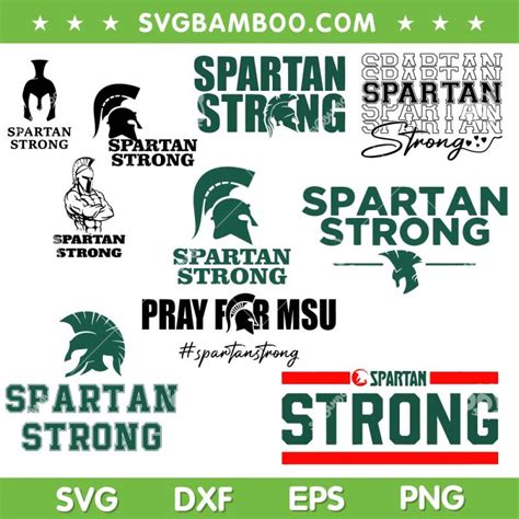 Spartan Strong Svg Bundle Msu Spartan Football Svg Bundle