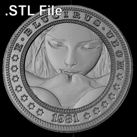 Stl File Nude Coin Style Relief Stl File Cnc D Print Pl Pussy Lick D Printer Model To
