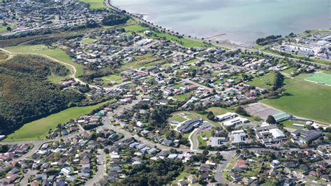 Download Aerial Viewof Porirua New Zealand Wallpaper