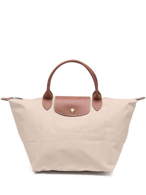 Longchamp Medium Le Pliage Original Tote Bag Neutrals Farfetch Uk