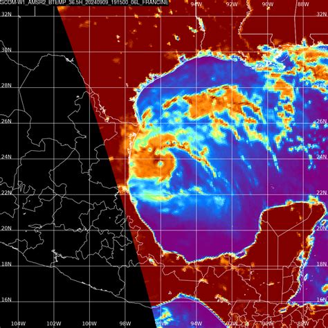 Francine Becomes A Hurricane In The Western Gulf Of Mexico Cimss