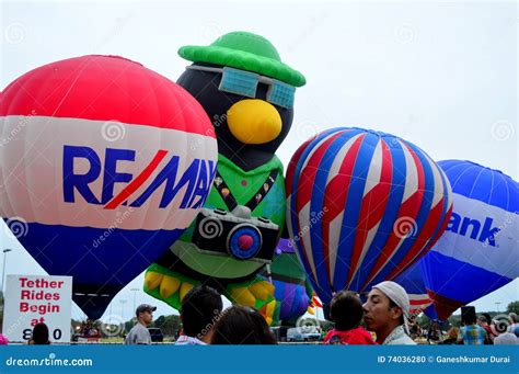 Hot Air Balloons Eyes To The Skies Festival Editorial Image Image Of