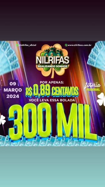 CHEGOU SUA HORA Sabadou R 300 MIL REAIS Sorteio 09 03 Loteria