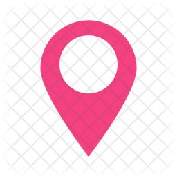 Pink location mark Icon - Download in Flat Style