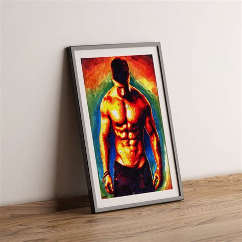 Male Model Figure Queer Art Gay Artwork Naked Men Print Etsy